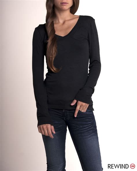 guess jeans camisa con las mangas largas negro mujer|Prendas de vestir Mujer .